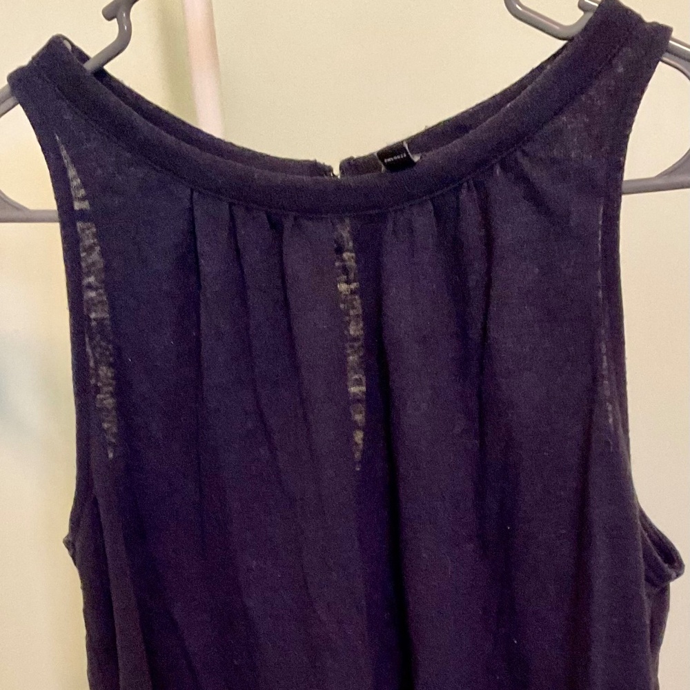 Banana Republic Womens Navy Blue Sleveless Shirt Size Small